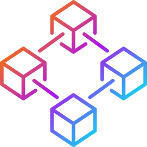 Blockchain nodes connected in a network